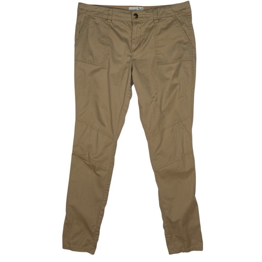 ESPRIT Women's Size 8 Beige  Skinny Straight Leg Pants Office Casual‎